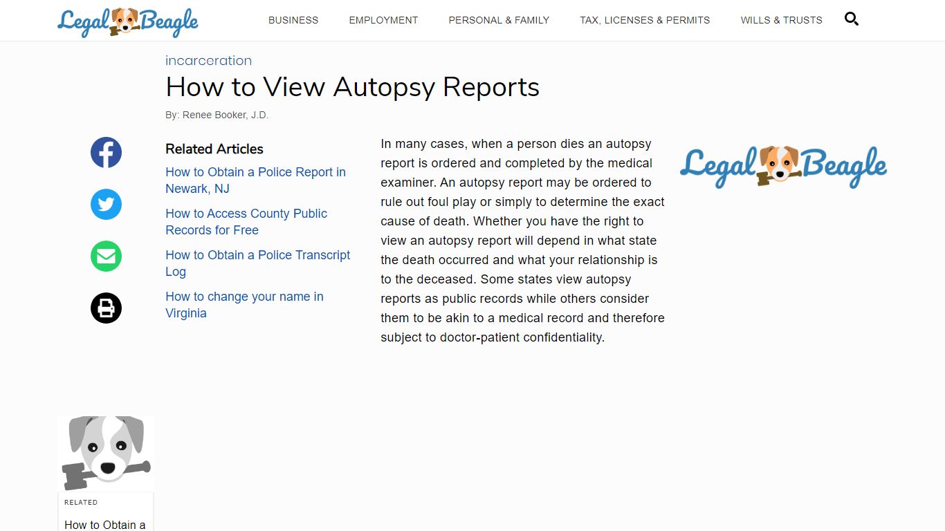 How to View Autopsy Reports | Legal Beagle